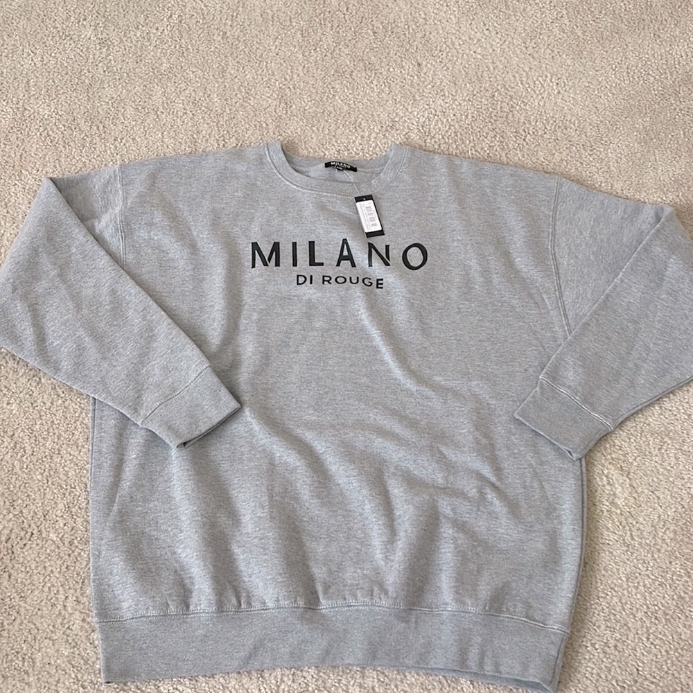 Milano Di Rouge Crewneck Sweatshirt Gray